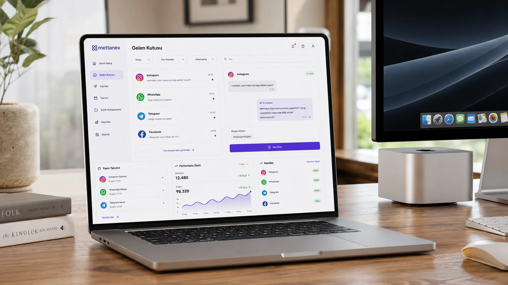 Boîte de réception des réseaux sociaux — interface de gestion centralisée